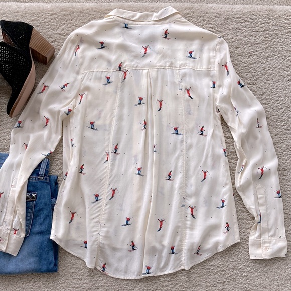 Anthropologie Après-ski Conversationalist Blouse - Picture 6 of 8